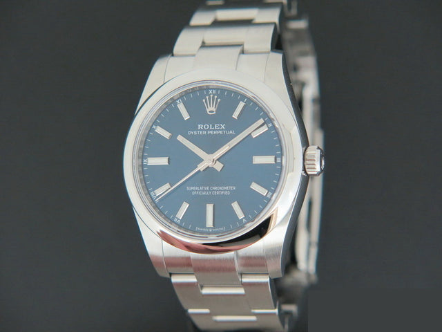 Rolex Oyster Perpetual 34 Blue Dial MODEL