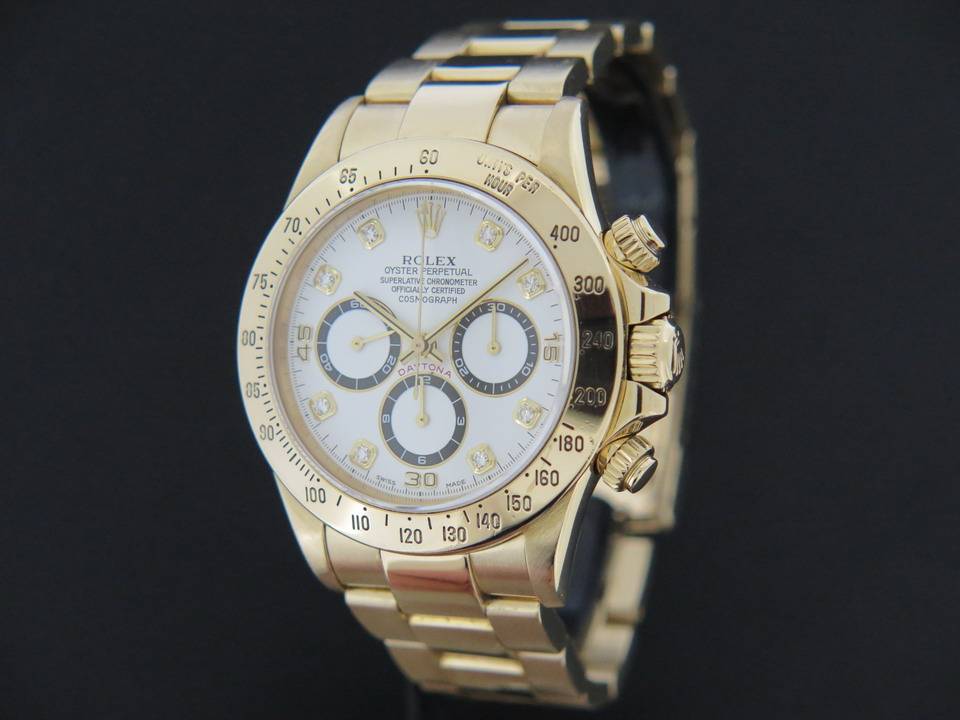 Rolex Oyster Perpetual Cosmograph Daytona Yellow Gold With Diamond Dial (1)