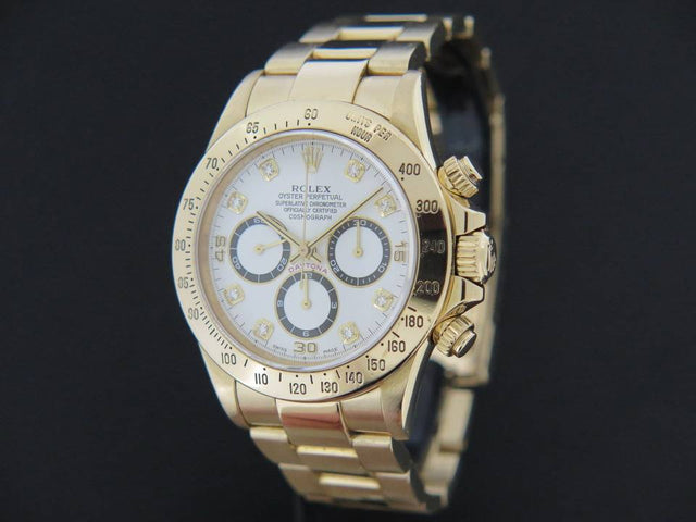 Rolex Oyster Perpetual Cosmograph Daytona Yellow Gold With Diamond Dial
