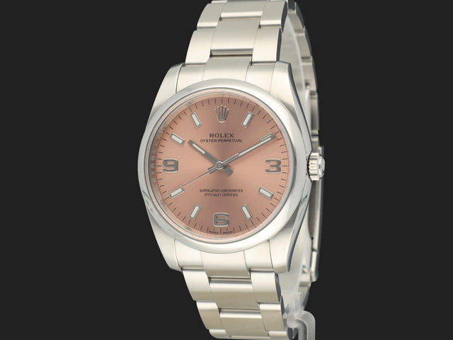 Rolex Air-King 34 Salmon Arab Dial