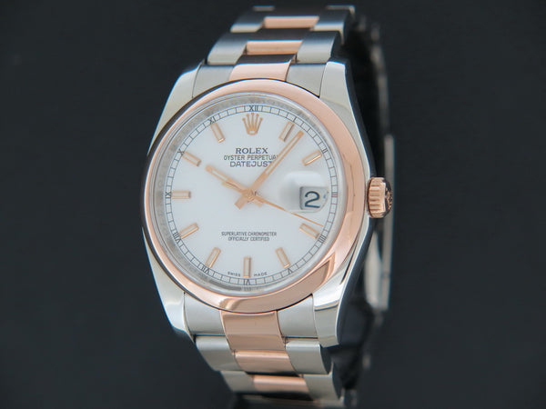 Rolex Datejust Everose/Steel White Dial