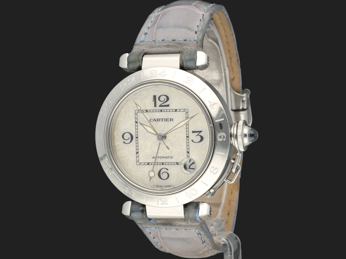 Cartier Pasha C GMT Automatic MOP Dial "Christmas Edition" W3107199 / 2377 (1)