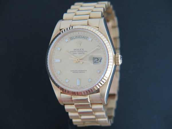 Rolex Day-Date Yellow Gold Diamond Dial