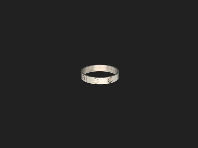 Cartier Love Ring White Gold Size 57