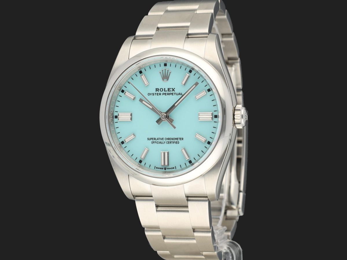 Rolex Oyster Perpetual 36 Turquoise Dial 126000 NEW (1)