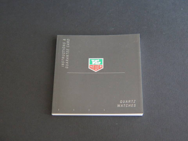Tag Heuer Instructions Quartz Watches Booklet