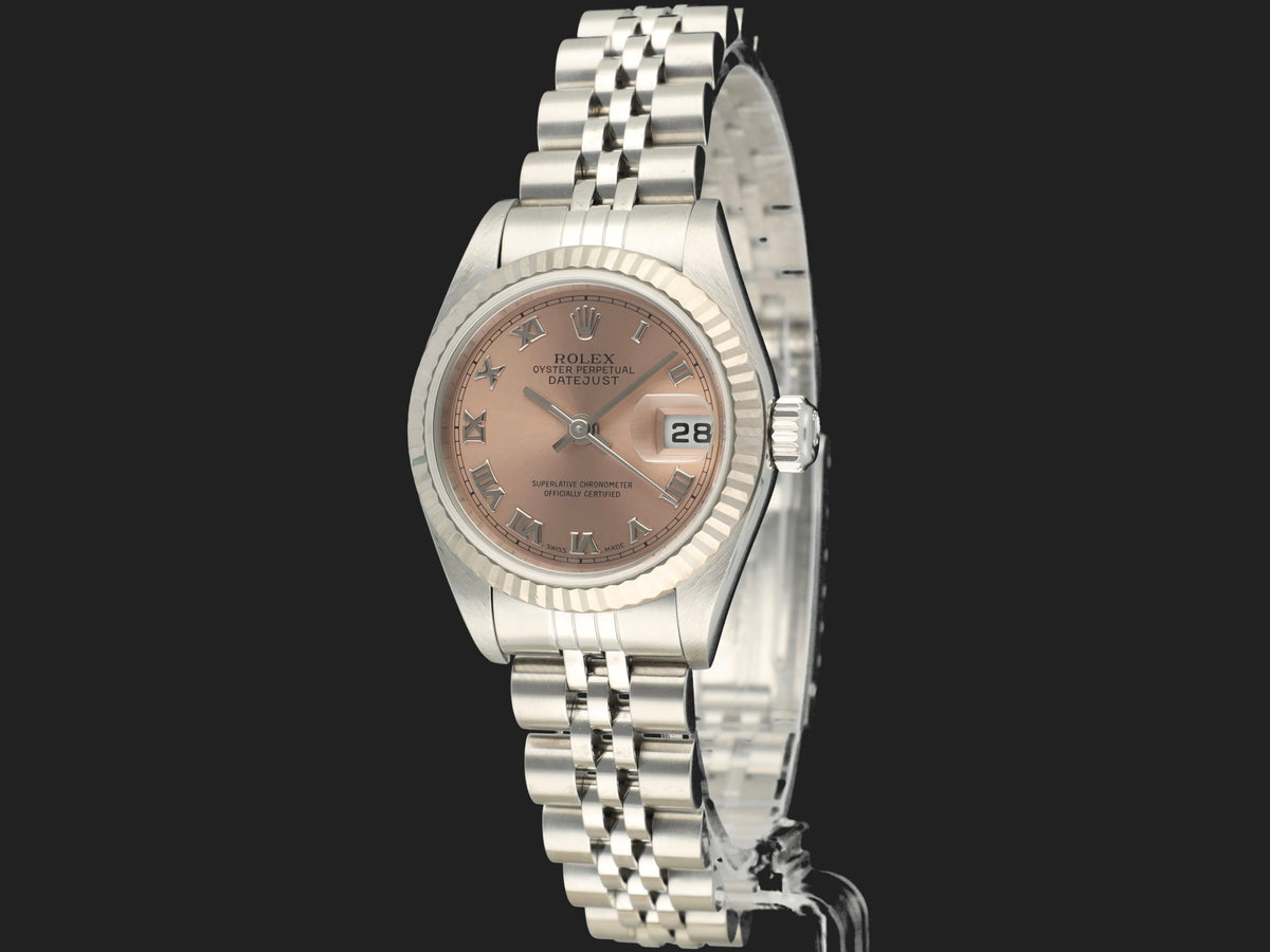 Rolex Lady-Datejust 26 Pink Roman Dial 79174 (1)