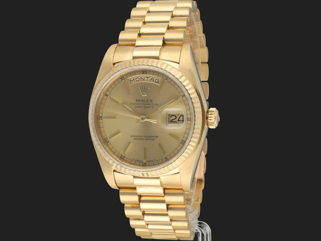 Rolex Day-Date Yellow 36 Gold Champagne Dial