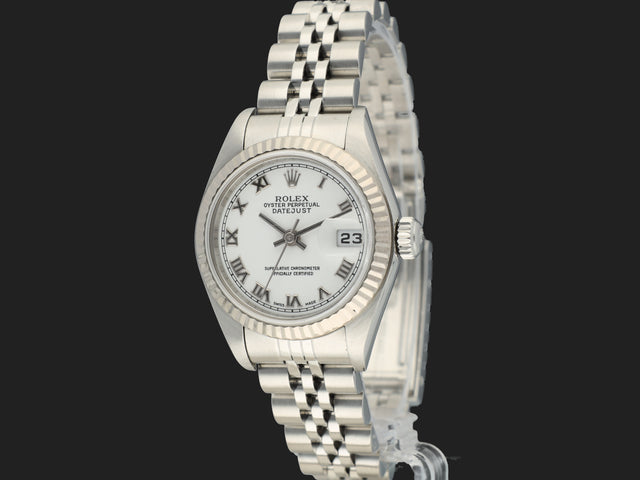 Rolex Lady-Datejust 26 White Roman Dial