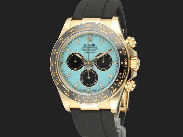 Rolex Daytona Yellow Gold Turquoise Dial 99%