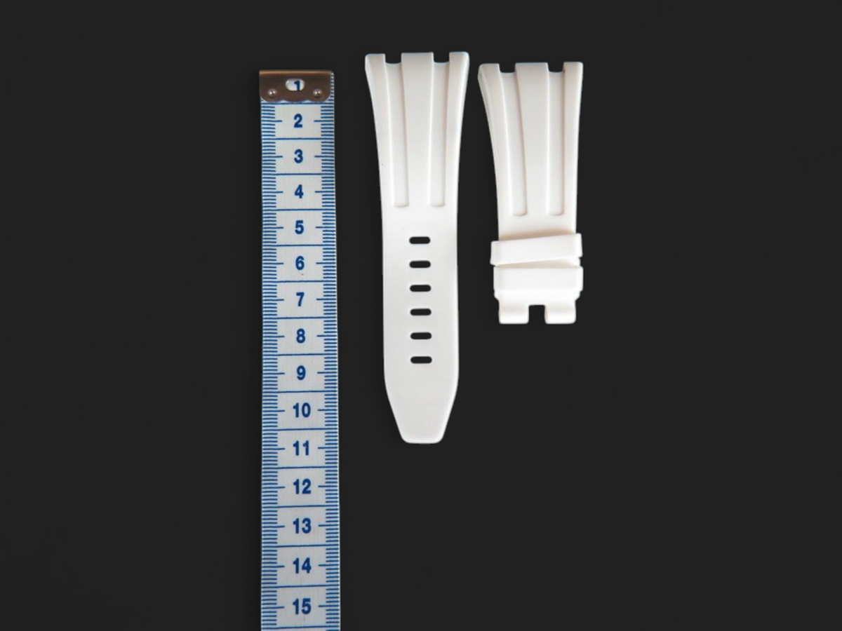 Horus White Rubber Strap 28MM for AP (1)