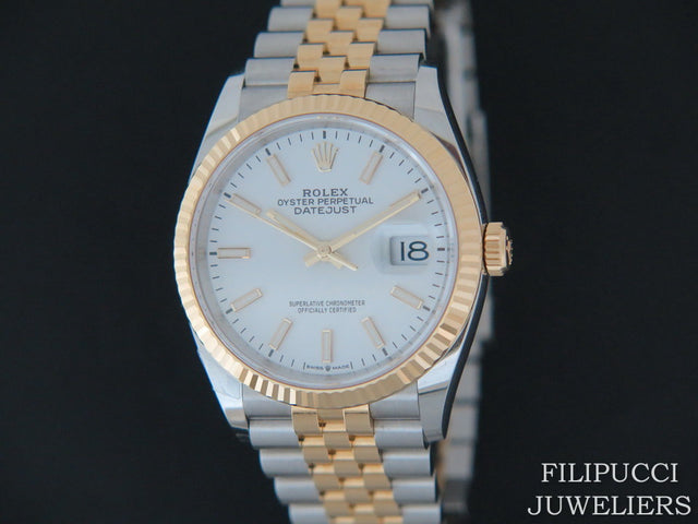 Rolex Datejust Gold/Steel White Dial NEW