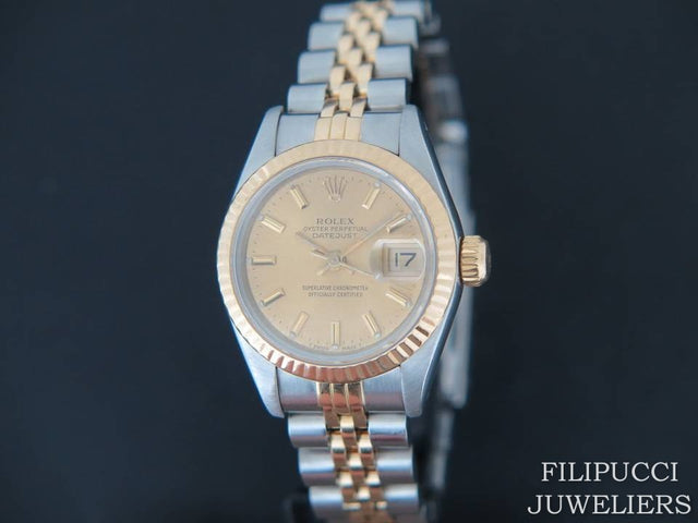 Rolex Datejust Lady Gold/Steel Champagne Dial