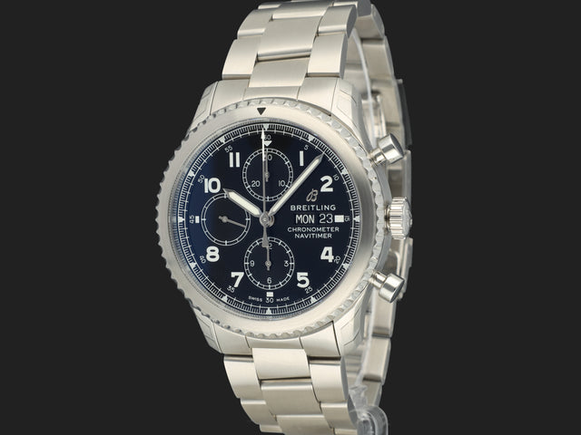 Breitling Navitimer 8 Chronograph 43 Black Dial A13314 NEW