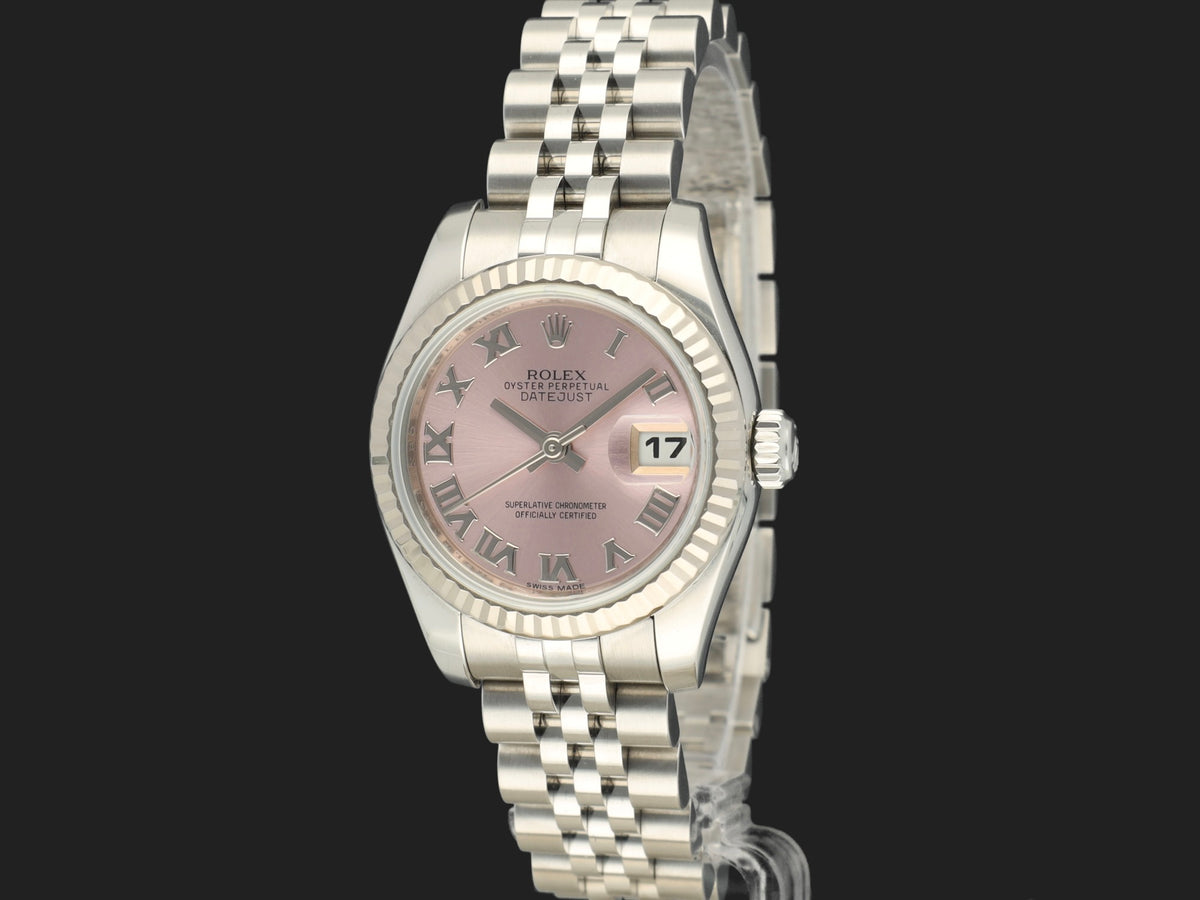 Rolex Lady-Datejust 26 Pink Roman Dial 179174 (1)